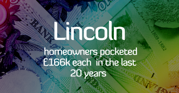 Lincoln Homeowners Pocketed £166k Each in the Last 20 Years