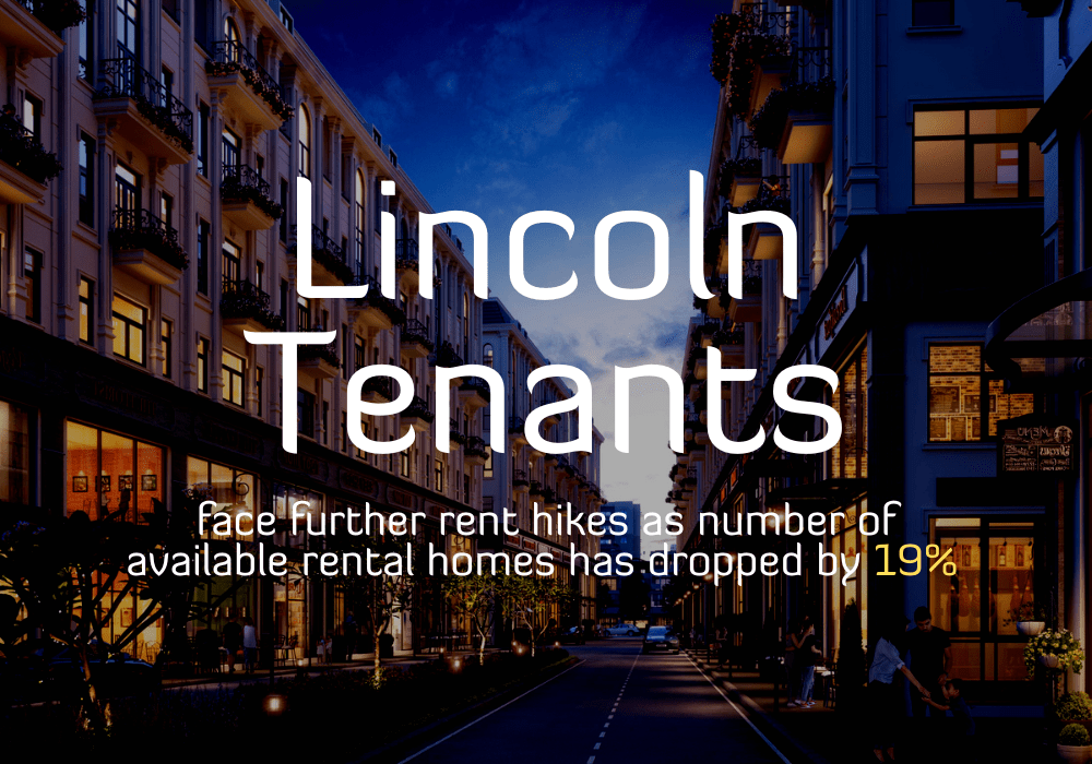 Lincoln tenants face further rent hikes, as the number of available rental homes drops by 19%