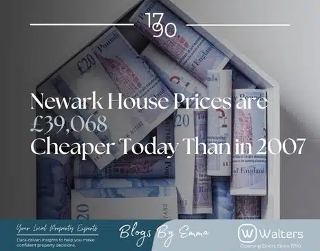Newark House Prices Are £39,068 Cheaper Today Than in 2007: The Real-Terms Analysis